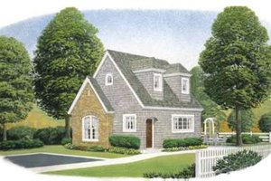 Cottage Exterior - Front Elevation Plan #410-165