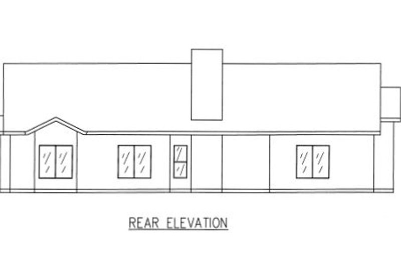 Dream House Plan - Exterior - Rear Elevation for Traditional House Plan #437-28 - 4 bed, 2 bath