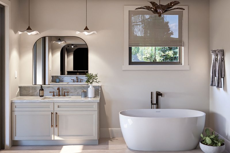 House Design - Interior - Bathroom 1 for Farmhouse House Plan #455-359 - 4 bed, 3.5 bath