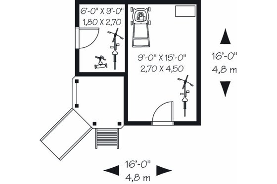 Floor Plan - Main Floor House Plan #23-763, 0 bath
