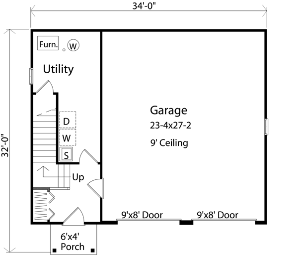 Home Plan - Colonial Floor Plan - Main Floor Plan #22-432