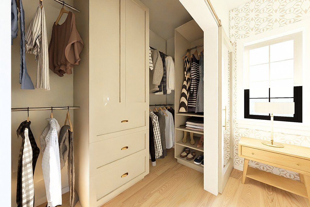 Interior - Master Bedroom 2 for Farmhouse House Plan #126-299 - 1 bed, 1 bath