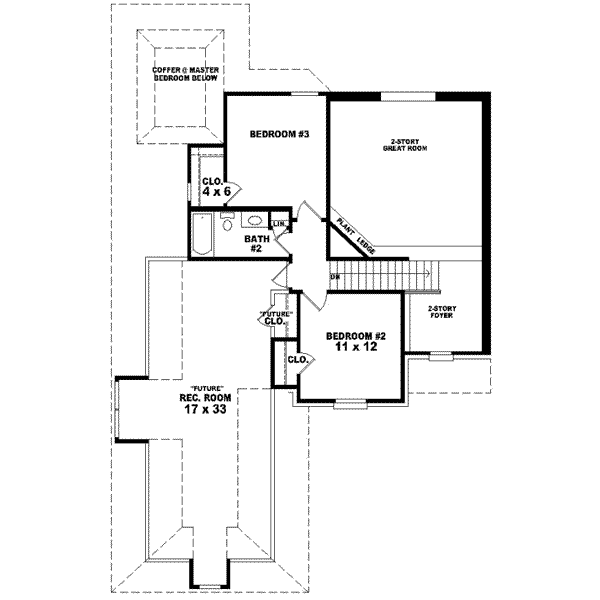European Floor Plan - Upper Floor Plan #81-753