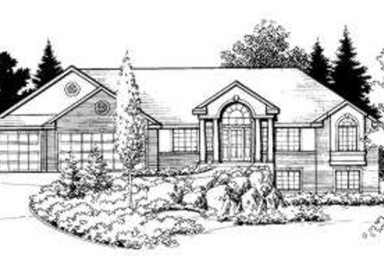 Exterior - Front Elevation for Traditional House Plan #308-109 - 6 bed, 4.5 bath