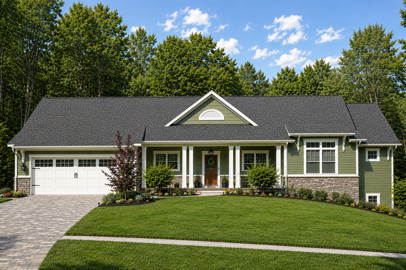 Architectural House Design - Exterior - Front Elevation 5 for Craftsman House Plan #928-142 - 2 bed, 2.5 bath