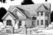 Traditional Style House Plan - 4 Beds 2.5 Baths 2058 Sq/Ft Plan #20-305 