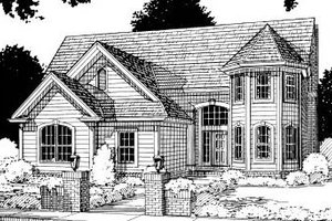 Traditional Exterior - Front Elevation Plan #20-305
