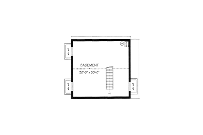 Home Plan - Floor Plan - Lower Floor for European House Plan #117-136 - 3 bed, 3 bath