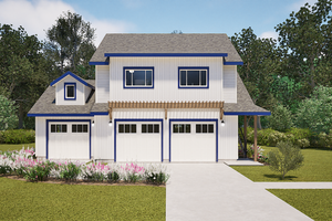 Farmhouse Exterior - Front Elevation Plan #1099-10
