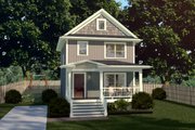 Craftsman Style House Plan - 3 Beds 2 Baths 1167 Sq/Ft Plan #79-311 Exterior 