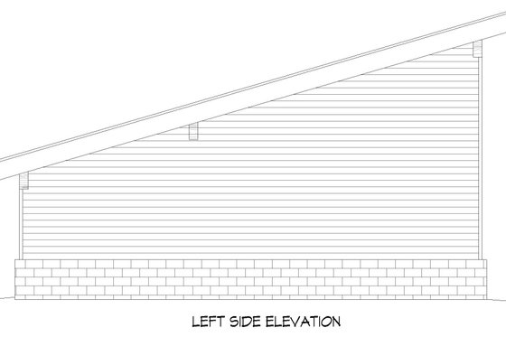 Exterior - Other Elevation for Modern House Plan #932-683, 1 bath