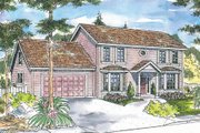 Colonial Style House Plan - 3 Beds 2.5 Baths 2076 Sq/Ft Plan #124-715 