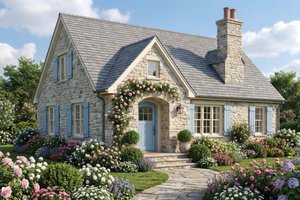 House Blueprint - Bungalow Exterior - Front Elevation Plan #923-463