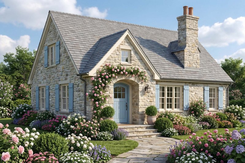 House Blueprint - Bungalow Exterior - Front Elevation Plan #923-463