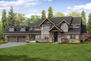 Craftsman Exterior - Front Elevation Plan #124-1032