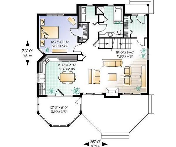 House Design - Floor Plan - Main Floor Plan #23-758