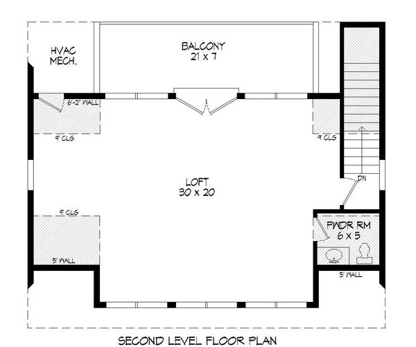 House Plan Design - Contemporary Floor Plan - Upper Floor Plan #932-239