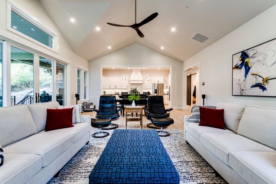 Interior - Family Room 2 for Craftsman House Plan #124-1256 - 2 bed, 2 bath