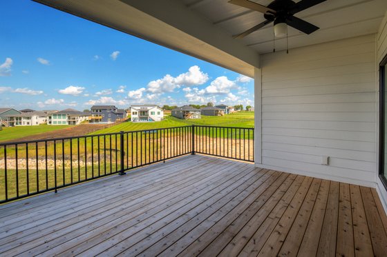 Exterior - Covered Porch 1 for Ranch House Plan #70-1477 - 3 bed, 2 bath