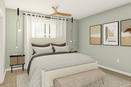 Interior - Master Bedroom for Traditional House Plan #1060-172 - 3 bed, 2 bath