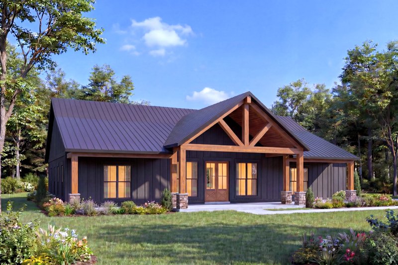 House Design - Exterior - Other Elevation 2 for Farmhouse House Plan #1074-140 - 4 bed, 3 bath