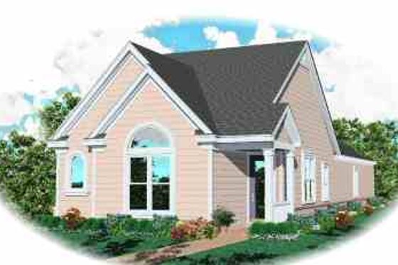 Exterior - Front Elevation for Traditional House Plan #81-188 - 3 bed, 2 bath