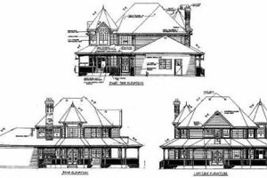 Exterior - Rear Elevation for Victorian House Plan #47-292 - 4 bed, 2.5 bath