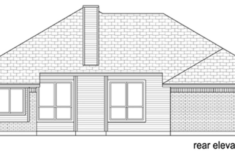 Architectural House Design - Exterior - Rear Elevation for Traditional House Plan #84-560 - 4 bed, 0 bath