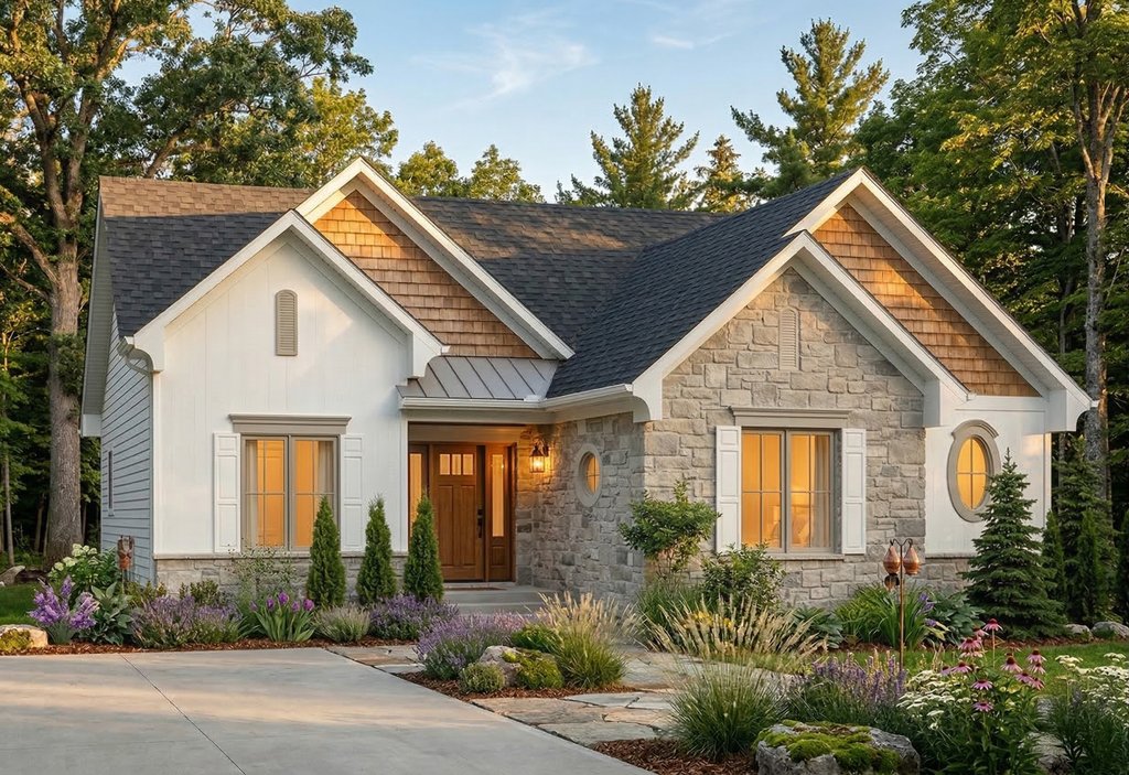 Exterior - Front Elevation 2 for Cottage House Plan #23-634 - 3 bed, 1 bath