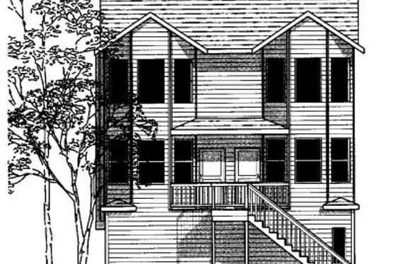 Exterior - Front Elevation for Modern House Plan #303-365 - 1 bed, 3 bath