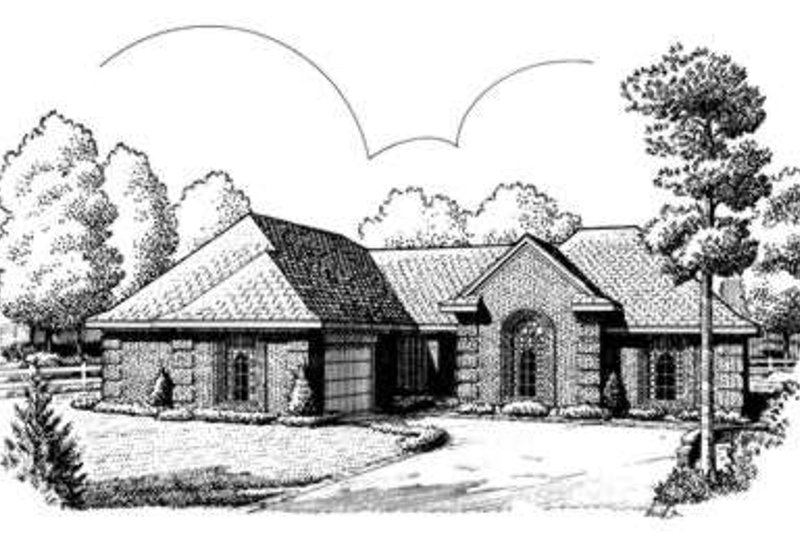 Dream House Plan - European Exterior - Front Elevation Plan #410-303