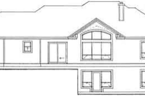 Exterior - Rear Elevation for Traditional House Plan #126-121 - 3 bed, 2 bath