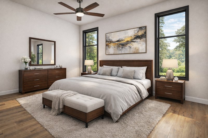 Architectural House Design - Interior - Master Bedroom for Contemporary House Plan #928-363 - 4 bed, 3.5 bath