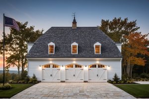 Cottage Exterior - Front Elevation Plan #137-381
