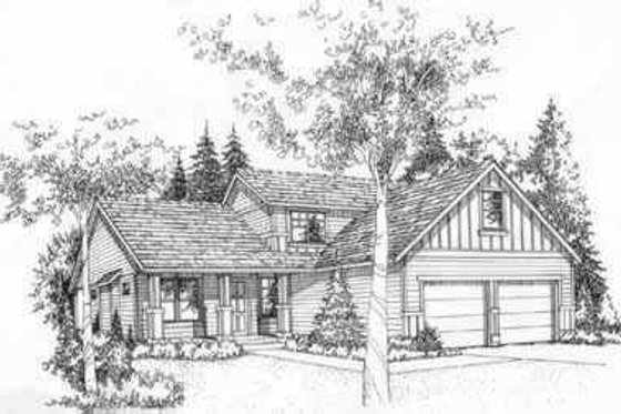 Exterior - Front Elevation for Traditional House Plan #78-182 - 3 bed, 2.5 bath