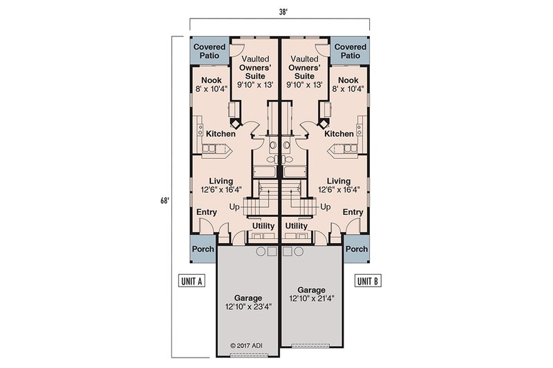 Home Plan - Floor Plan - Main Floor for Craftsman House Plan #124-808 - 6 bed, 4 bath