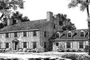 Colonial Style House Plan - 4 Beds 4 Baths 3268 Sq/Ft Plan #72-308 