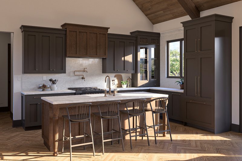 Architectural House Design - Interior - Kitchen for Craftsman House Plan #455-275 - 3 bed, 2 bath