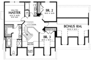 Colonial Style House Plan - 4 Beds 2.5 Baths 2000 Sq/Ft Plan #48-161 