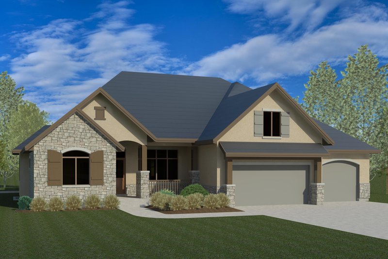 Dream House Plan - Traditional Exterior - Front Elevation Plan #920-78