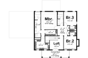 Colonial Style House Plan - 3 Beds 2.5 Baths 2544 Sq/Ft Plan #455-493 