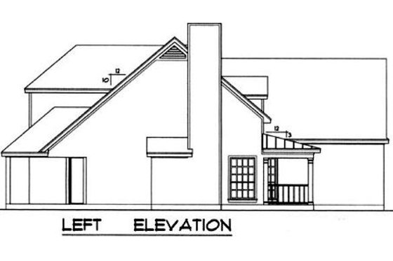 Exterior - Other Elevation for Country House Plan #40-329 - 3 bed, 2.5 bath