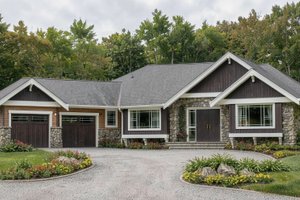 Home Plan - Exterior - Front Elevation for Contemporary House Plan #1100-130 - 3 bed, 2.5 bath