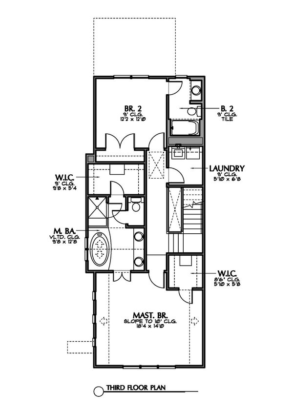 Mediterranean Floor Plan - Upper Floor Plan #449-19