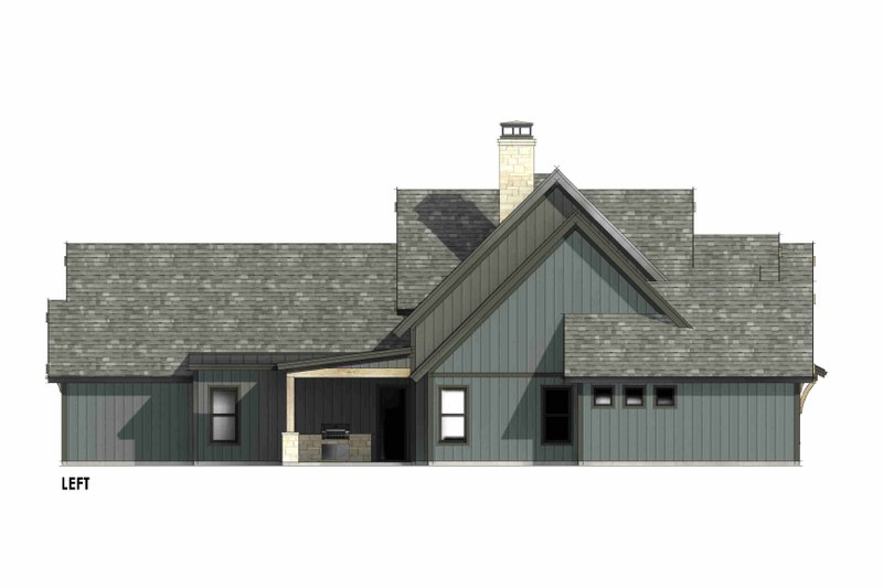 Architectural House Design - Exterior - Other Elevation for Country House Plan #1096-212 - 4 bed, 5 bath