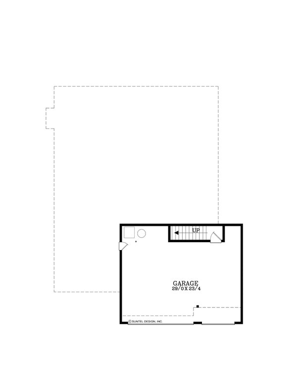 Craftsman Floor Plan - Lower Floor Plan #53-685