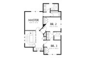 Traditional Style House Plan - 3 Beds 2.5 Baths 1592 Sq/Ft Plan #48-509 