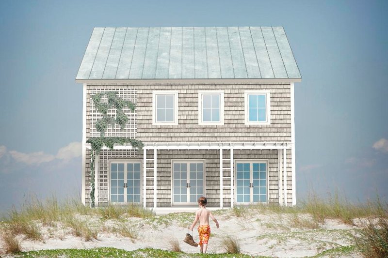 Architectural House Design - Exterior - Outdoor Living for Colonial House Plan #497-19 - 3 bed, 2.5 bath
