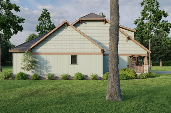 Exterior - Other Elevation for European House Plan #17-2220 - 2 bed, 2 bath