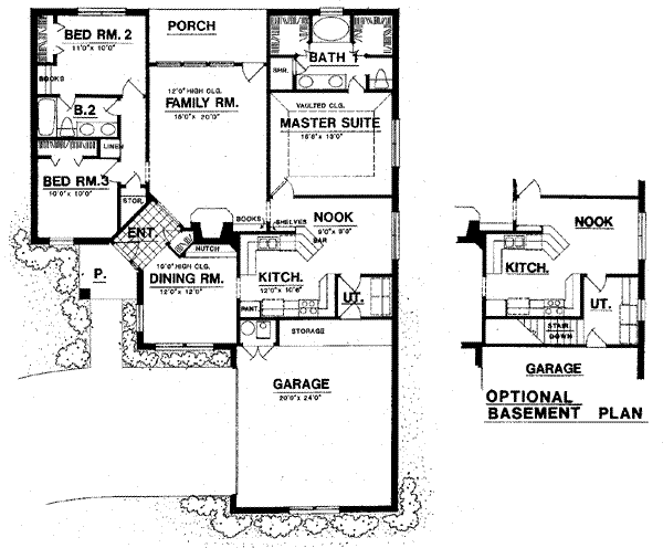 Traditional Floor Plan - Main Floor Plan #40-296